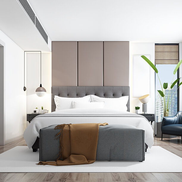 Bed, Green, Dark gray, Ocean blue, Ocean blue