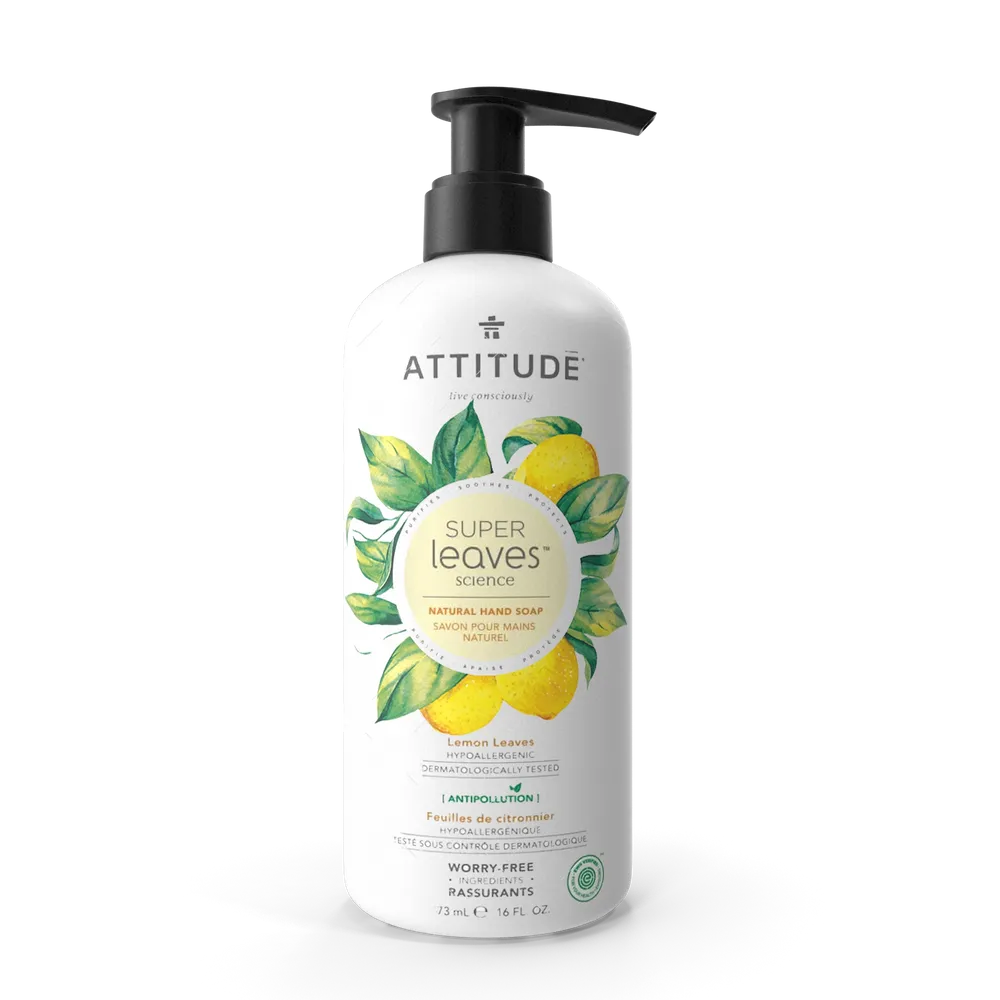 Attitude Super Leaves Hand Soap, Ocean blue