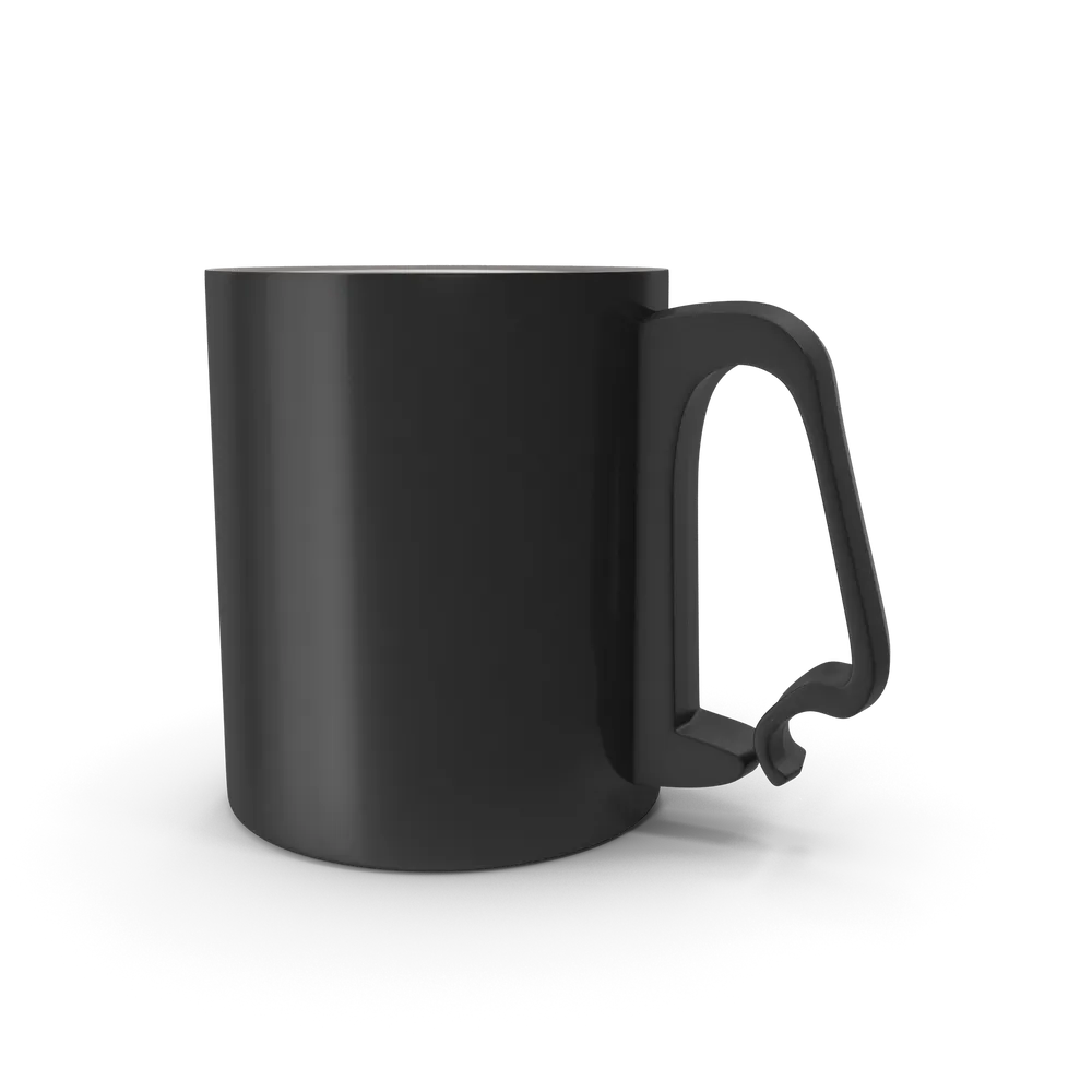 Black Aluminium Cup, 200g